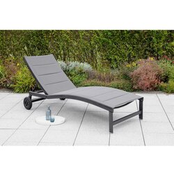Gardenson Vrtni Ležalnik San Marino, Siva Cene