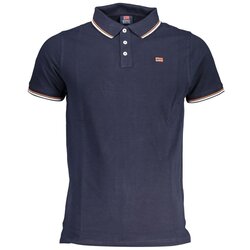 SCUOLA NAUTICA ITALIANA NORWAY 1963 MEN'S BLUE SHORT SLEEVED POLO SHIRT Cene