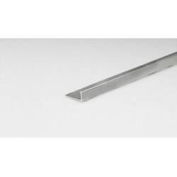 Profil za ploščice Alucer eloksiran aluminij (Aluminij, Mat srebrna, 2,5 m x 10 mm, Eloksirani) Cene