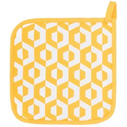 Tiseco Home Studio set od 2 žuta pamučna držača za lonac Hexagon Cene