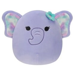 Squishmallows Skuishmallovs Elephant sa cvetnom ukosnicom, 20 cm, ljubičasta Cene