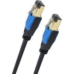 Oehlbach D1C19356 RJ45 omrežni kabel\, Patch kabel CAT 8.1 7.50 m črna 1 kos, (20421335) Cene