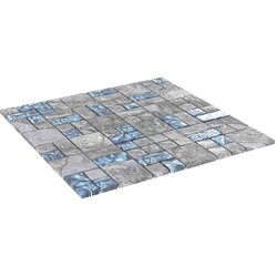 Mosaic keramika 11 pcs Siva i plava 50 x 50 cm Stakl - Siva i plava 11 Cene