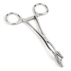 Mr. Steel Cube Tongs V Shape Silver Cene