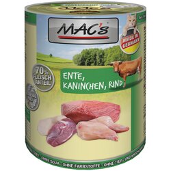 MAC's MAC´s Cat 6 x 400 g - Raca, zajec, govedina Cene