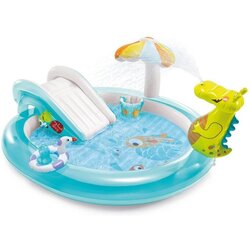 Intex gator dječji bazen (d x š x v: 203 x 173 x 89 cm, 180 l, plave boje)