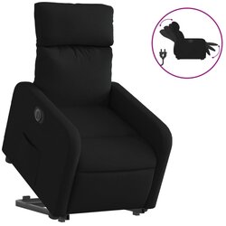 Maison Chic Električni naslanjač - Relax naslanjač s funkcijo vstajanja črn, (22062308) Cene