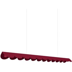 Thoro Bordo rdeča aluminijasta LED viseča svetilka BISCUIT – Cene