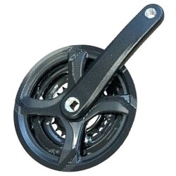 PROWHEEL srednji pogon MTB 42/34/24 zuba, kurble 165 mm, crni Cene