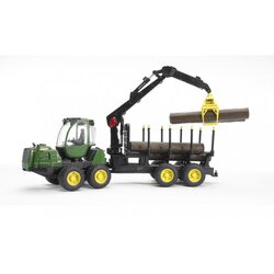 Bruder 2133 Traktor John Deere z nakladalko in prikolico za hlode Cene