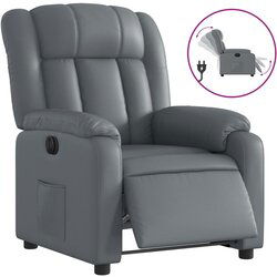Maison Chic Električni naslanjač - Relax naslanjač sivo umetno usnje, (22062202) Cene