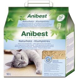 Anibest mačji pesek iz naravnega lesa - 10 l (pribl. 4,3 kg) Cene