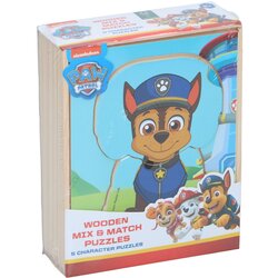 Nickelodeon Paw Patrol drvene puzzle za spajanje i kombinovanje – set od 5 slagalica Cene