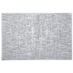 ZELLER PRESENT podmetač SCRIBLE, PVC ,srebrni, 27009 Cene