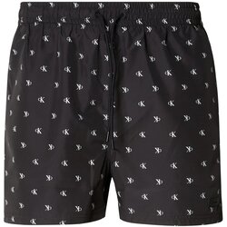 Calvin Klein Swimwear Kratke kopalne hlače črna / bela Cene