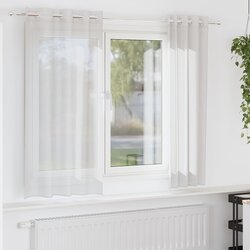 vidaXL Voile zavjese s ušicama 2 kom bijele Cijene