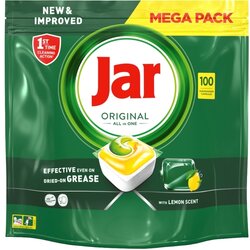 Jar kapsule za strojno pomivanje posode Original All in One, Lemon, 100 kos Cene