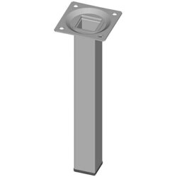 ELEMENT SYSTEM Četverokutno čelično postolje (2,5 x 2,5 x 20 cm, Nosivost: 30 kg, Boja: Bijelo-aluminij) Cene