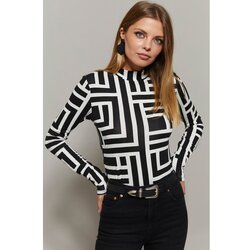 Cool & Sexy Ženska bluza LPP1133-1/Black White Cijene