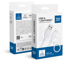 Blue Star kabel 2.4A USB A na Lightning DC-001AL2.4 1m bijeli Cene