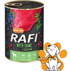 Rafi Dog Grain Free Wild Game 400g, Vlažna Hrana Sa Divljači Za Energiju Cene