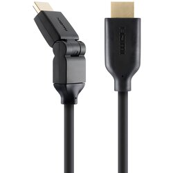 Belkin Dual Swivel HDMI kabel – 2 m - Crna Cene