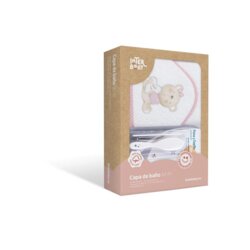 Interbaby ručnik Love You 100x100 white/pink + češalj i četka Cijene