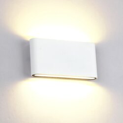 Elmark LED stenska svetilka 2x6W 4000K IP65 bela Cene