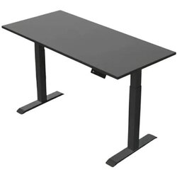 Kanc+ Radni sto podesivi MONO C 120 cm x 60 cm Crni Cene