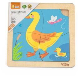 Viga Vigo drvena slagalica za bebe sa slikom patke Cijene