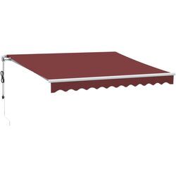 Maison Chic Avtomatsko zložljiva tenda - Senčniki bordo 300x250 cm, (22038689) Cene