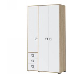 Jela 3-DJELNI DJEJI GARDEROBNI ORMAR S LADICAMA KIKI 236cm (VIE BOJA)-Bi-Bukva Cijene