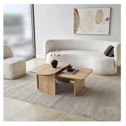 Hanah home Set klub stolića, 105x35cm, krem Cijene