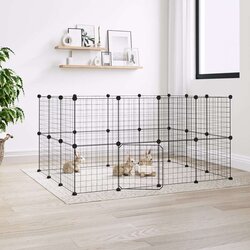  Kavez za ljubimce s 28 panela i vratima crni 35 x 35 cm čelični Cijene
