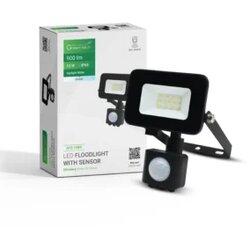 Greentech LED reflektor sa senzorom 900lm, 10W, 6500K – AFS-10BK Cene