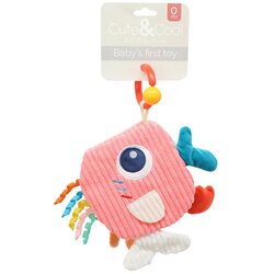 CUTE&COOL- Cute&Cool plišana knjiga za bebe roze ribica Cene