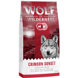Wolf of Wilderness "Crimson Sunset" - jagnjetina & koza Varčno pakiranje: 2 x 12 kg Cene