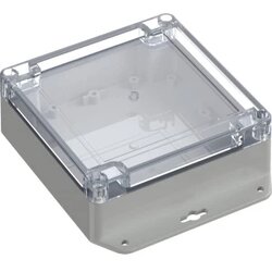 TRU COMPONENTS 6U07121205639 TC-13865308 industrijsko kućište 151.4 x 121.4 x 45 polikarbonat svijetlosiva, prozirna 1 S Cene