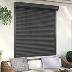 Roletna Antracit 140 x 150 cm Aluminij i poliuretan Cene