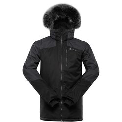 Alpine pro Men's ski jacket with ptx membrane OLAD black Cene