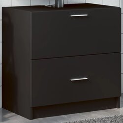 vidaXL Ormarić za umivaonik crni 59 x 37 x 59 cm od konstruiranog drva Cijene
