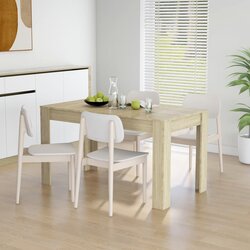 vidaXL Blagovaonski stol boja hrasta sonome 140 x 74,5 x 76 cm iverica Cijene