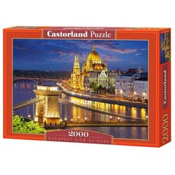Castorland 2000 kosov kartonske sestavljanke mesta in vasi Budimpešta v mraku, Večbarvno, (21552869) Cene