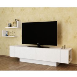 Hanah home ekol - white white tv unit Cene
