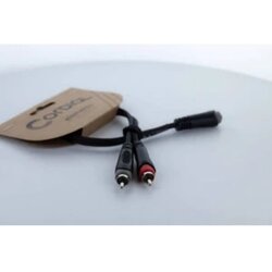 Cordial 14889 utičnica / Cinch audio Y-adapter [1x priključna doza za 3,5 mm banana utikač - 2x ženski cinch konektor] 0 Cene