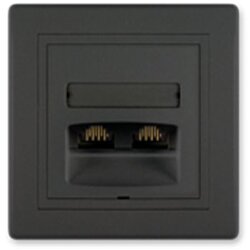 Aling Conel Utičnica 2xRJ45 CAT6 UTP crni Cene