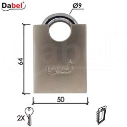 Dabel katanac KA2012 Mat-Ni 50×64/fi9mm 2K DBP1 0106097D Cene