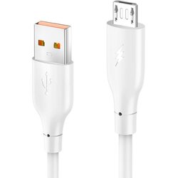 Konfulon Data kabl DC63/ 3A/ USB na micro USB beli 1m Cene