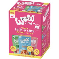 WOW Cat Varčno pakiranje WOW Cat fileji v omaki 24 x 85 g - Mešano pakiranje (3 sorte) Cene