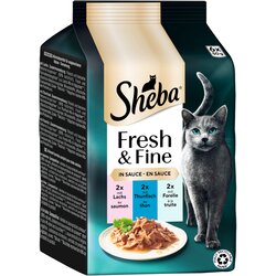 MULTI pakiranje Sheba Fresh & Fine 6 x 50 g - Losos, tuna i pastrva u umaku Cene